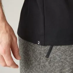 Camiseta Fitness Sin Mangas Cuello Redondo Algodón Hombre Domyos 500 Negro -tienda de equipos de fitness camiseta fitness sin mangas cuello redondo algodon hombre domyos 500 negro 4