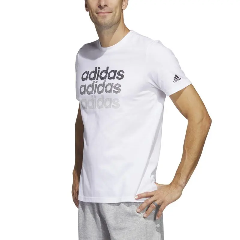 Camiseta Fitness Soft Training Adidas Hombre Blanco 4 Camiseta Fitness Soft Training Adidas Hombre Blanco - Imagen 2