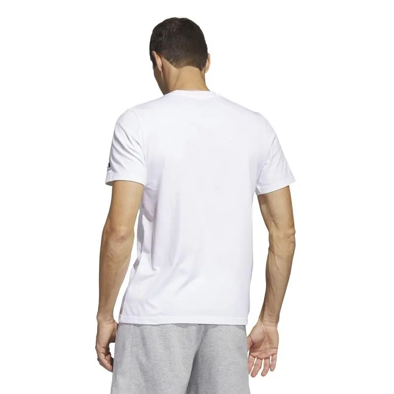 Camiseta Fitness Soft Training Adidas Hombre Blanco 6 Camiseta Fitness Soft Training Adidas Hombre Blanco - Imagen 4