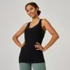 Camiseta Fitness Tirantes 500 Mujer Domyos Negro 2 Camiseta Fitness Tirantes 500 Mujer Domyos Negro -tienda de equipos de fitness camiseta fitness tirantes 500 mujer domyos negro