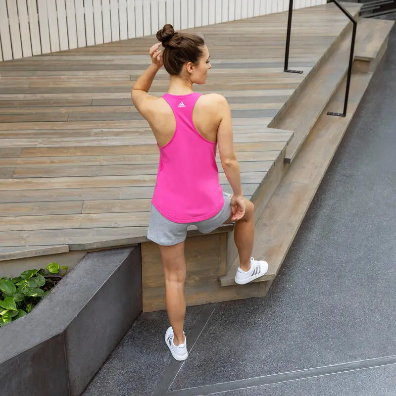 Camiseta Fitness Tirantes Adidas Mujer Rosa 4 Camiseta Fitness Tirantes Adidas Mujer Rosa - Imagen 2