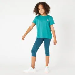 Camiseta Gimnasia Deportiva Manga Corta Algodón Niños Domyos 500 Verde 11 Camiseta Gimnasia Deportiva Manga Corta Algodón Niños Domyos 500 Verde -tienda de equipos de fitness camiseta gimnasia deportiva manga corta algodon nios domyos 500 verde 3