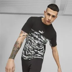 Camiseta Hombre Essentials Block Camo PUMA -tienda de equipos de fitness camiseta hombre essentials block camo puma 1