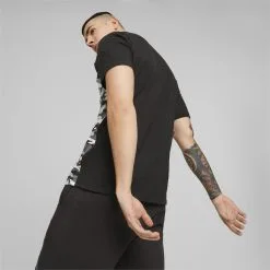 Camiseta Hombre Essentials Block Camo PUMA -tienda de equipos de fitness camiseta hombre essentials block camo puma 2