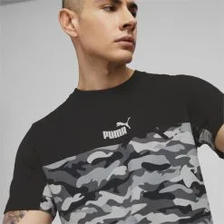 Camiseta Hombre Essentials Block Camo PUMA -tienda de equipos de fitness camiseta hombre essentials block camo puma 4