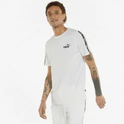 Camiseta Hombre PUMA Essentials+ Tape Blanco 8 Camiseta Hombre PUMA Essentials+ Tape Blanco -tienda de equipos de fitness camiseta hombre puma essentials tape blanco 1