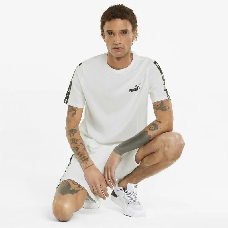 Camiseta Hombre PUMA Essentials+ Tape Blanco 6 Camiseta Hombre PUMA Essentials+ Tape Blanco - Imagen 4