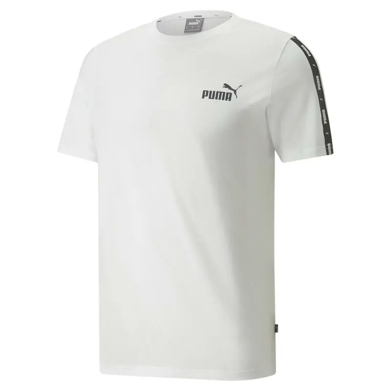Camiseta Hombre PUMA Essentials+ Tape Blanco 3 Camiseta Hombre PUMA Essentials+ Tape Blanco