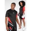 Gorilla Wear Camiseta Hornell Negra - Roja -tienda de equipos de fitness camiseta hornell negra roja