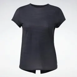 Camiseta Manga Corta Activchill Mujer Reebok Workout Ready Negro -tienda de equipos de fitness camiseta manga corta activchill mujer reebok workout ready negro 1