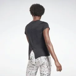 Camiseta Manga Corta Activchill Mujer Reebok Workout Ready Negro -tienda de equipos de fitness camiseta manga corta activchill mujer reebok workout ready negro 3