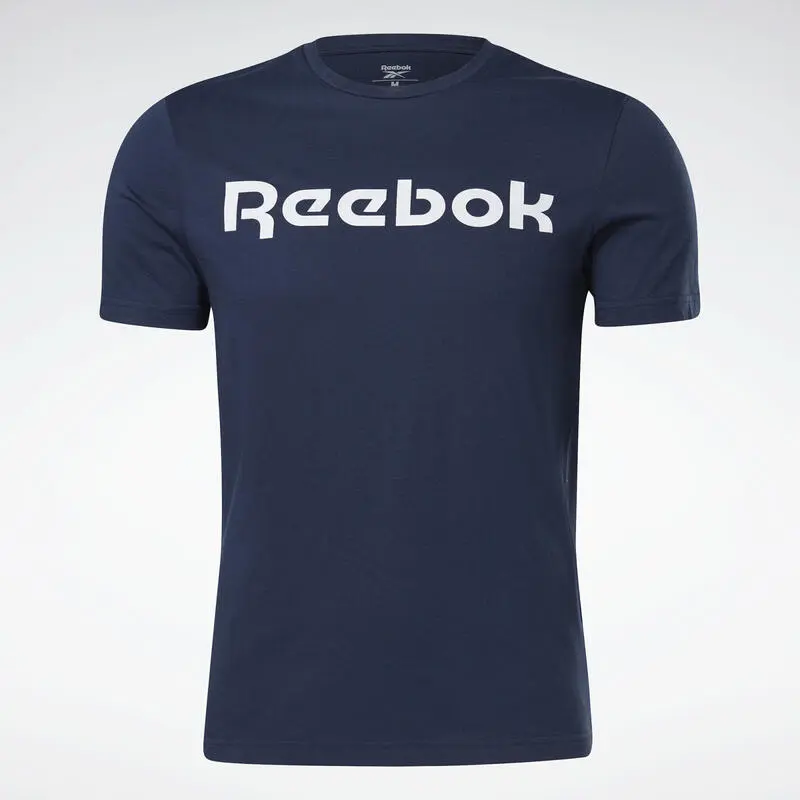Camiseta Manga Corta Algodón Hombre Reebok Graphic Series Linear Logo Azul 4 Camiseta Manga Corta Algodón Hombre Reebok Graphic Series Linear Logo Azul - Imagen 2