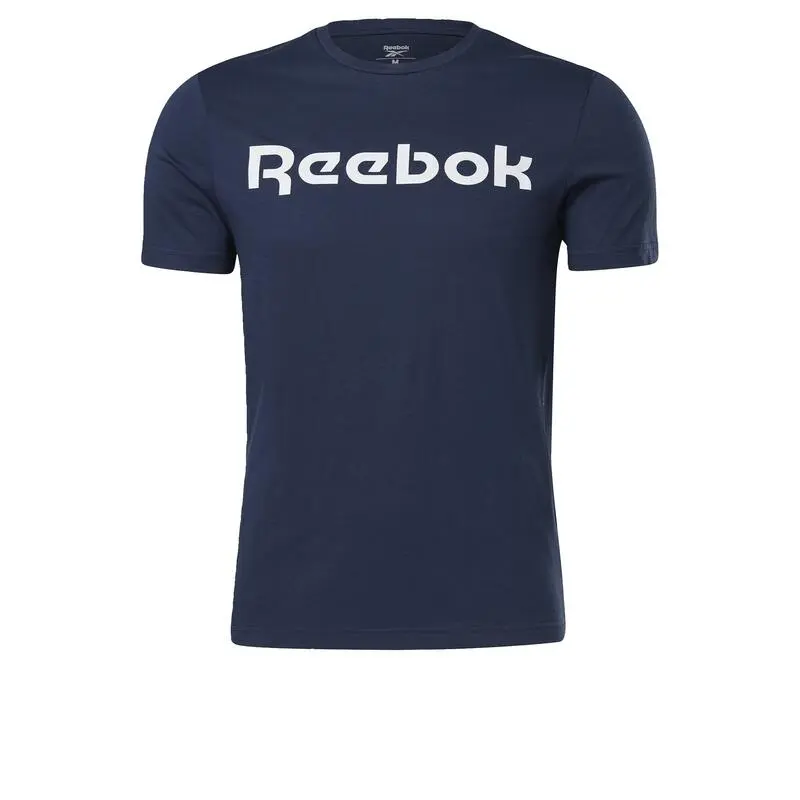 Camiseta Manga Corta Algodón Hombre Reebok Graphic Series Linear Logo Azul 3 Camiseta Manga Corta Algodón Hombre Reebok Graphic Series Linear Logo Azul