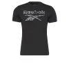 Camiseta Manga Corta Algodón Hombre Reebok Identity Big Logo Negro -tienda de equipos de fitness camiseta manga corta algodon hombre reebok identity big logo negro