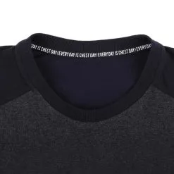 Camiseta Manga Corta Hombre Musculación Domyos Chest Day Negra -tienda de equipos de fitness camiseta manga corta hombre musculacion domyos chest day negra 3