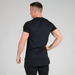 Camiseta Manga Corta Hombre Musculación Domyos Chest Day Negra -tienda de equipos de fitness camiseta manga corta hombre musculacion domyos chest day negra 4