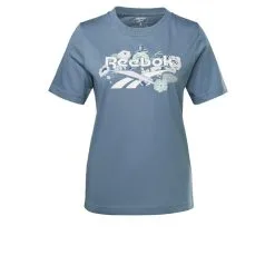 Camiseta Manga Corta Mujer Reebok Identity Floral Azul