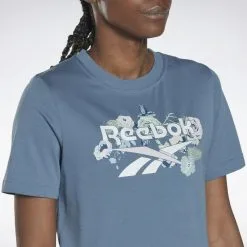 Camiseta Manga Corta Mujer Reebok Identity Floral Azul 11 Camiseta Manga Corta Mujer Reebok Identity Floral Azul -tienda de equipos de fitness camiseta manga corta mujer reebok identity floral azul 4
