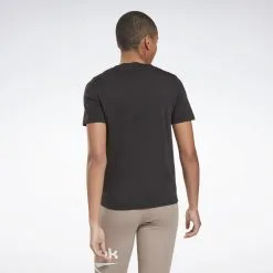 Camiseta Manga Corta Mujer Reebok Identity Floral Negro -tienda de equipos de fitness camiseta manga corta mujer reebok identity floral negro 3