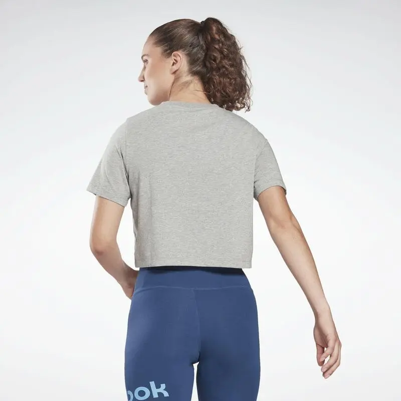 Camiseta Manga Corta Mujer Reebok Identity Gris 6 Camiseta Manga Corta Mujer Reebok Identity Gris - Imagen 4