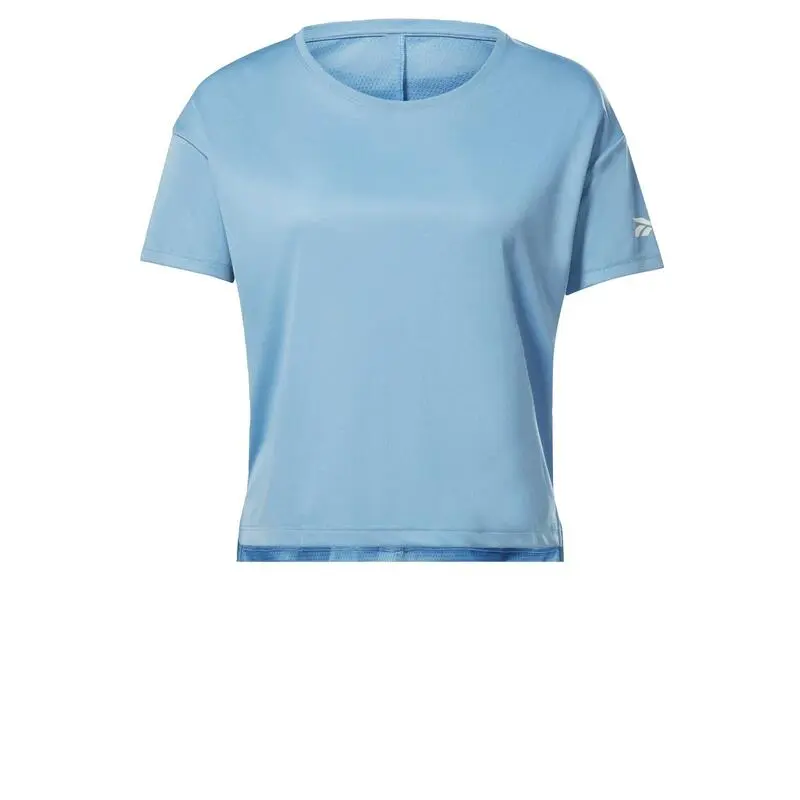 Camiseta Manga Corta Mujer Reebok Logo Azul 3 Camiseta Manga Corta Mujer Reebok Logo Azul