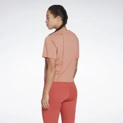 Camiseta Manga Corta Mujer Reebok MYT Cut & Sew Rojo -tienda de equipos de fitness camiseta manga corta mujer reebok myt cut and sew rojo 3