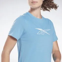 Camiseta Manga Corta Speedwick Mujer Reebok Workout Ready Supremium Azul -tienda de equipos de fitness camiseta manga corta speedwick mujer reebok workout ready supremium azul 4