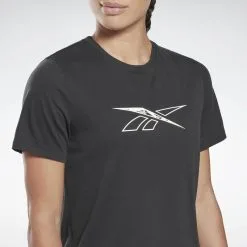 Camiseta Manga Corta Speedwick Mujer Reebok Workout Ready Supremium Negro -tienda de equipos de fitness camiseta manga corta speedwick mujer reebok workout ready supremium negro 4
