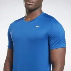 Camiseta Manga Corta Transpirable Speedwick Hombre Reebok Training Tech Azul -tienda de equipos de fitness camiseta manga corta transpirable speedwick hombre reebok training tech azul 4