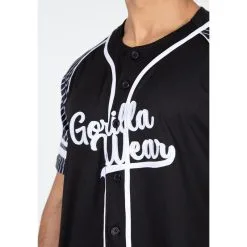 Camiseta Musculación Manga Corta Hombre GORILLA WEAR Béisbol 82 Negro -tienda de equipos de fitness camiseta musculacion manga corta hombre gorilla wear beisbol 82 negro 3