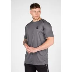 Camiseta Musculación Manga Corta Hombre GORILLA WEAR Performance Negro -tienda de equipos de fitness camiseta musculacion manga corta hombre gorilla wear performance gris