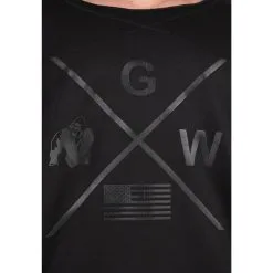 Camiseta Musculación Manga Corta Hombre GORILLA WEAR Sheldon Negro -tienda de equipos de fitness camiseta musculacion manga corta hombre gorilla wear sheldon negro 3