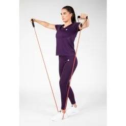 Camiseta Musculación Manga Corta Mujer GORILLA WEAR Neiro Morado -tienda de equipos de fitness camiseta musculacion manga corta mujer gorilla wear neiro morado 3