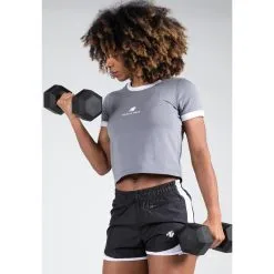 Camiseta Musculación Manga Corta Mujer GORILLA WEAR New Orleans Gris -tienda de equipos de fitness camiseta musculacion manga corta mujer gorilla wear new orleans gris 2