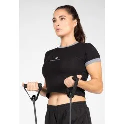 Camiseta Musculación Manga Corta Mujer GORILLA WEAR New Orleans Negro -tienda de equipos de fitness camiseta musculacion manga corta mujer gorilla wear new orleans negro 3