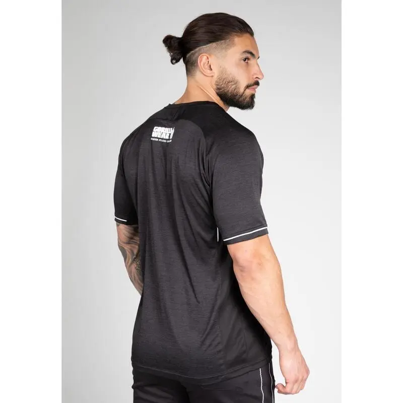 Camiseta Musculación Manga Corta Poliéster Hombre GORILLA WEAR Fremont Negro 4 Camiseta Musculación Manga Corta Poliéster Hombre GORILLA WEAR Fremont Negro - Imagen 2