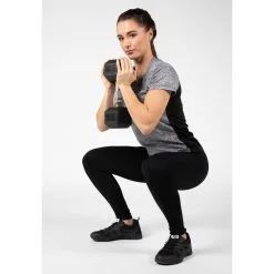 Camiseta Musculación Manga Corta Poliéster Mujer GORILLA WEAR Monetta Gris 11 Camiseta Musculación Manga Corta Poliéster Mujer GORILLA WEAR Monetta Gris -tienda de equipos de fitness camiseta musculacion manga corta poliester mujer gorilla wear monetta gris 3