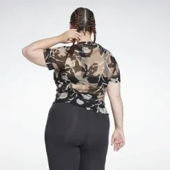 Reebok Camiseta MYT Allover Print Mesh (tallas Grandes) -tienda de equipos de fitness camiseta myt allover print mesh tallas grandes 3