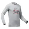 Quechua Camiseta NH100 ML Hombre - Gris Claro 2 Quechua Camiseta NH100 ML Hombre - Gris Claro -tienda de equipos de fitness camiseta nh100 ml hombre gris claro