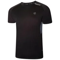 Dare 2b Camiseta Peerless II Logotipo De Reciclado Para Hombre Negro, Gris Orión -tienda de equipos de fitness camiseta peerless ii logotipo de reciclado para hombre negro gris orion 3