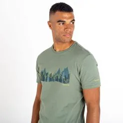 Dare 2b Camiseta Perpetuate Skyline Para Hombre Verde Ágave -tienda de equipos de fitness camiseta perpetuate skyline para hombre verde agave 3