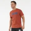 CAMISETA PUMA FITNESS ALGODÓN MARRÓN Y AZUL - HOMBRE -tienda de equipos de fitness camiseta puma fitness algodon marron y azul hombre