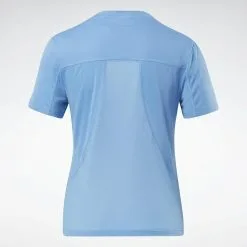 Camiseta Running Manga Corta Speedwick Mujer Reebok Azul -tienda de equipos de fitness camiseta running manga corta speedwick mujer reebok azul 2
