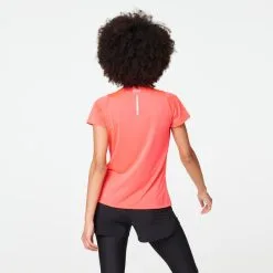 Kalenji Camiseta Running Manga Corta Transpirable Mujer Dry Rosa -tienda de equipos de fitness camiseta running manga corta transpirable mujer dry rosa 1