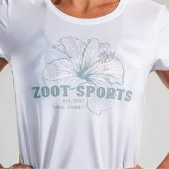 Camiseta Running Manga Corta Transpirable Mujer ZOOT LTD TEE Blanco -tienda de equipos de fitness camiseta running manga corta transpirable mujer zoot ltd tee blanco 3