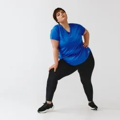 Kalenji Camiseta Running Manga Corta Transpirable Talla Grande Mujer Dry Azul 10 Kalenji Camiseta Running Manga Corta Transpirable Talla Grande Mujer Dry Azul -tienda de equipos de fitness camiseta running manga corta transpirable talla grande mujer dry azul 2