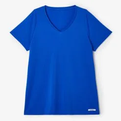 Kalenji Camiseta Running Manga Corta Transpirable Talla Grande Mujer Dry Azul 11 Kalenji Camiseta Running Manga Corta Transpirable Talla Grande Mujer Dry Azul -tienda de equipos de fitness camiseta running manga corta transpirable talla grande mujer dry azul 3