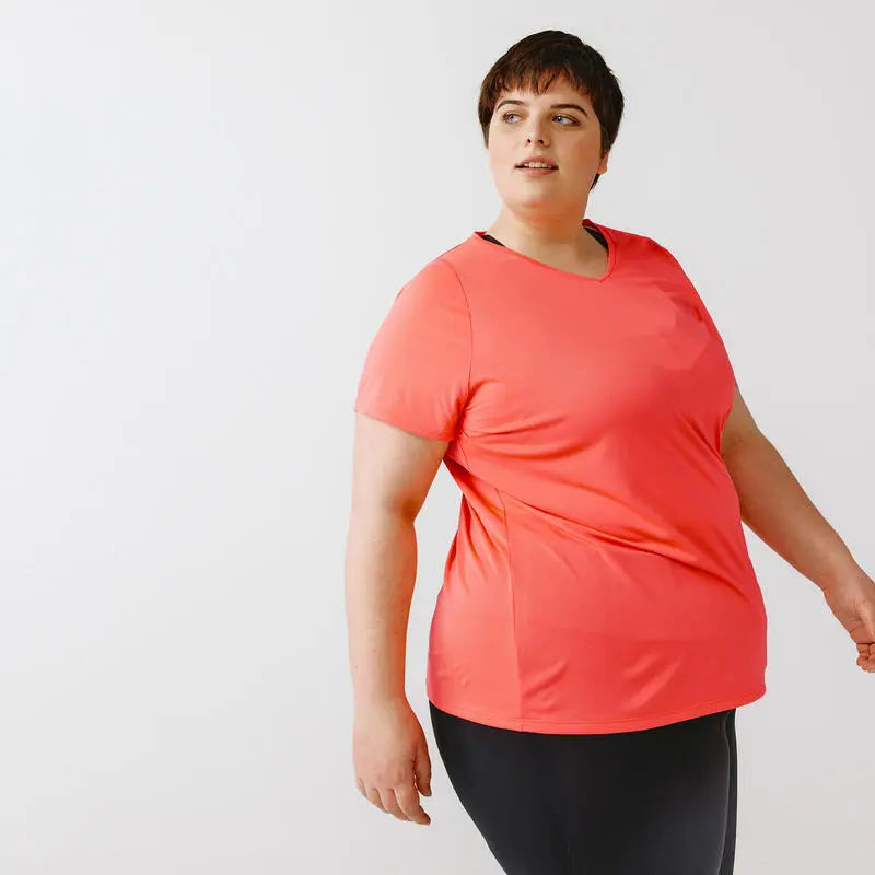 Kalenji Camiseta Running Manga Corta Transpirable Talla Grande Mujer Dry Azul 7 Kalenji Camiseta Running Manga Corta Transpirable Talla Grande Mujer Dry Azul - Imagen 5