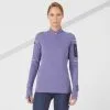 Camiseta Running Térmica Mujer Kiprun Warm Light Morada -tienda de equipos de fitness camiseta running termica mujer kiprun warm light morada