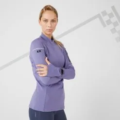 Camiseta Running Térmica Mujer Kiprun Warm Light Morada -tienda de equipos de fitness camiseta running termica mujer kiprun warm light morada 3